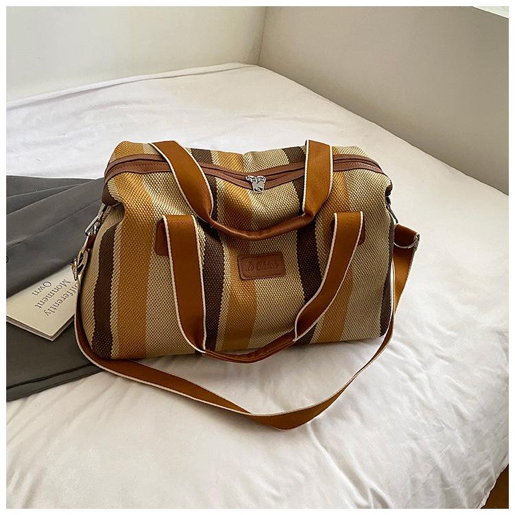 

Korean version tote bag large capacity bag 2025 summer new canvas handbag casual commuter fashion shoulder bag