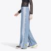 Adidas Originals Denim Track Pants With Stripes Women Bottoms Blue FL4153
