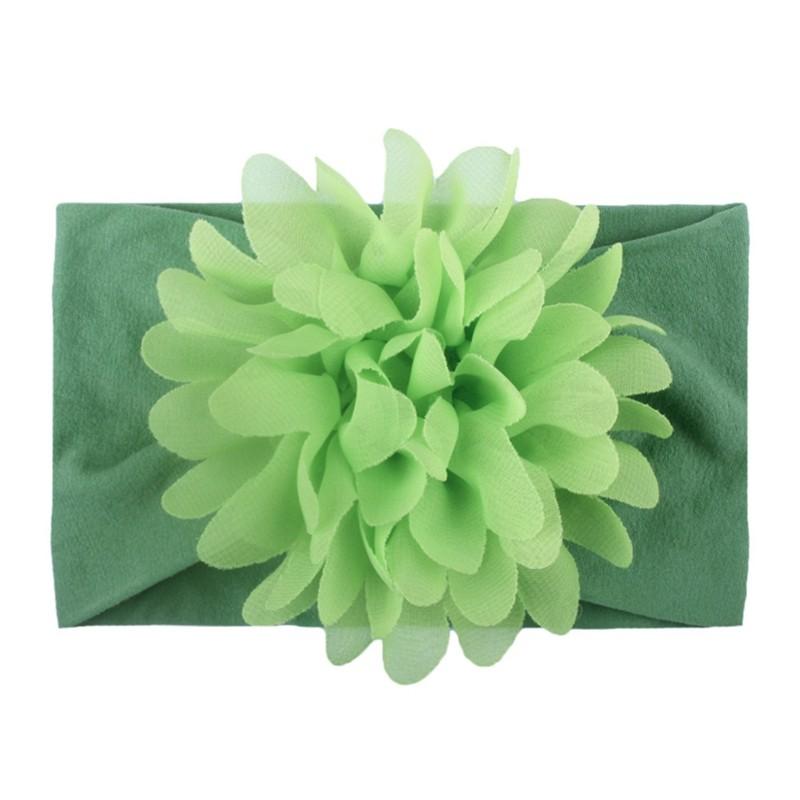 Baby Headband Flower Design Solid Color Baby Girls Hairband