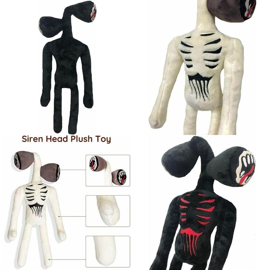 15.7 Inch Siren Head Plush Toy Soft Black And White Horror Stuffed Doll For Kids