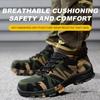 Men's Camouflage Safety Work Shoes - Anti-smash, Anti-puncture, Wear-resistant, Anti-slip, Four Seasons.