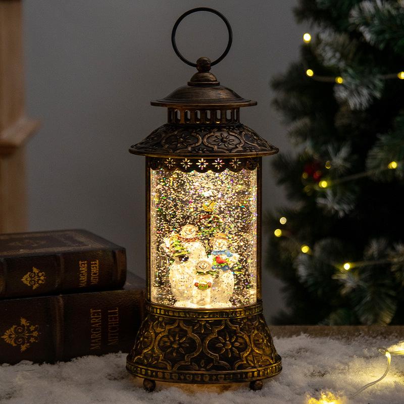 Christmas decoration crystal ball music box snowflakes wind lantern creative Christmas gift