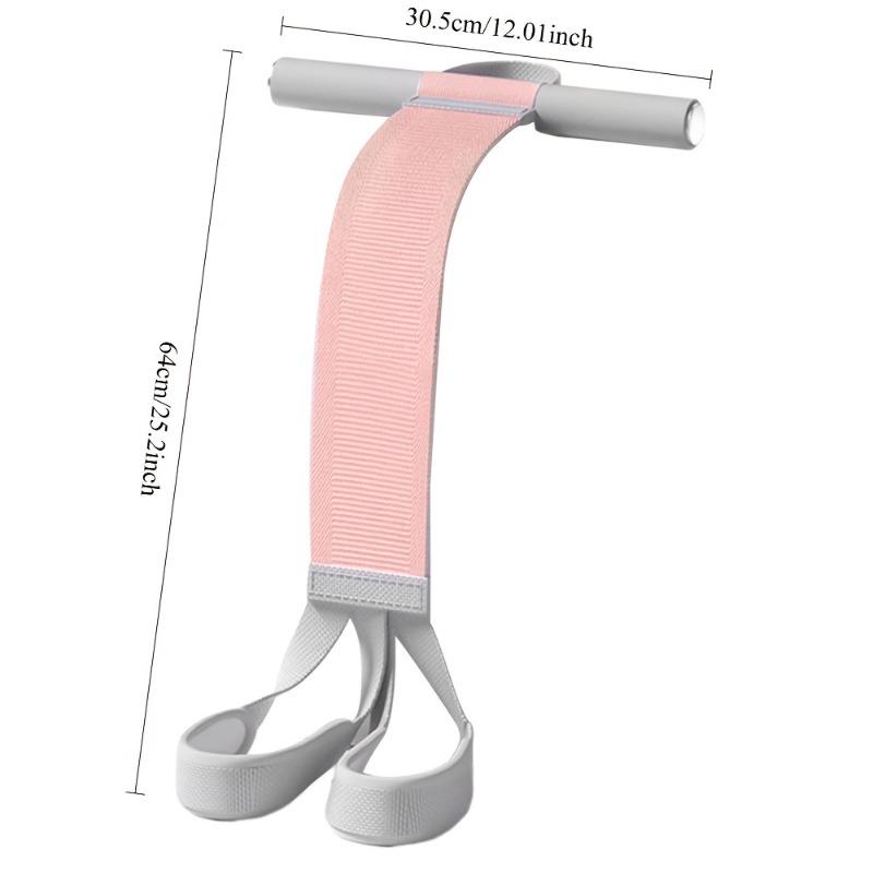 1pc New Multi-Functional Fabric Foot Pedal Resistance Band, Yoga Assistance Pull Rope, Sit-Up Training Leg Stretching Band