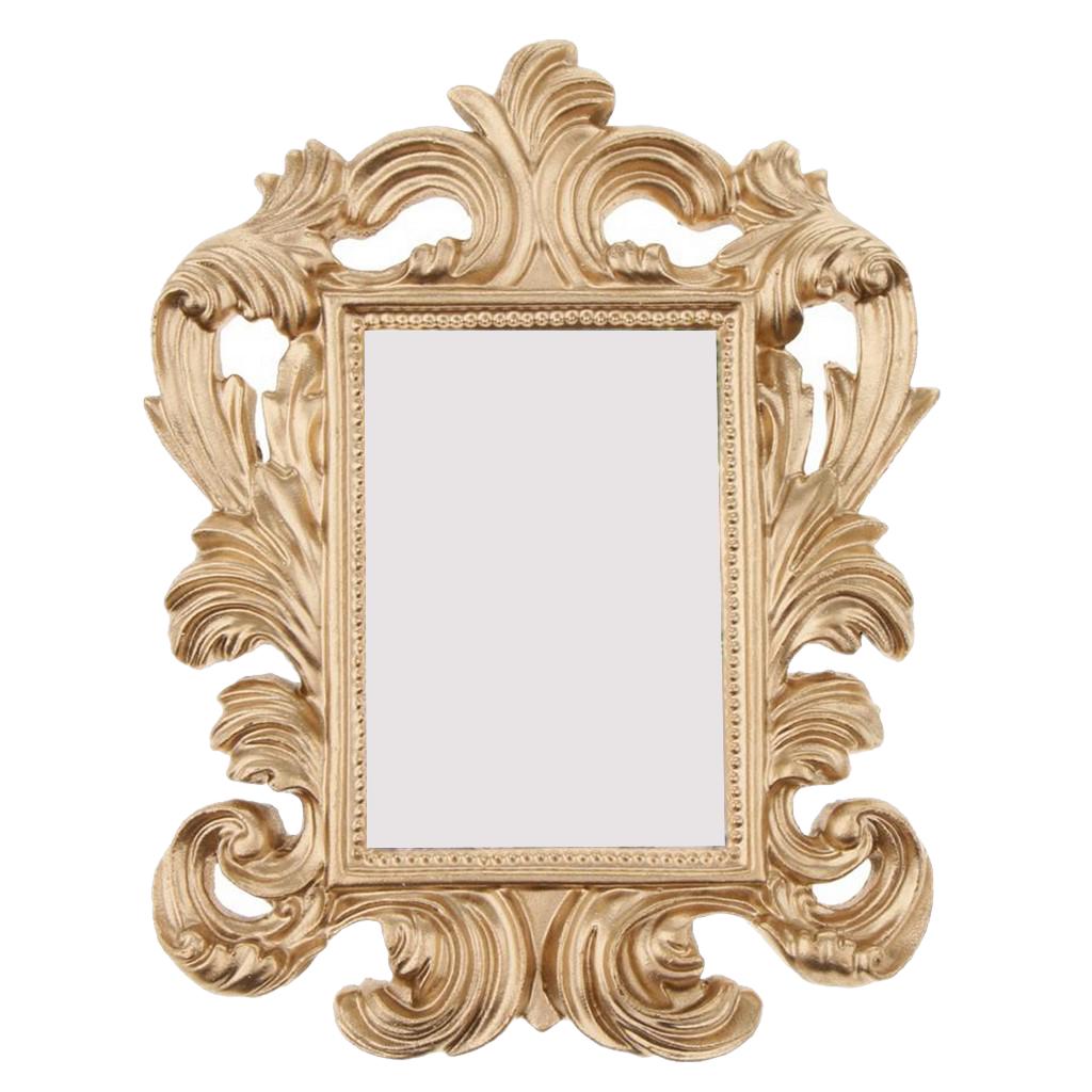 Gold Resin Stand Picture Frame - Vintage Style Photo Frame Wedding Home Decor Party Favor Bridal Anniversary Frame
