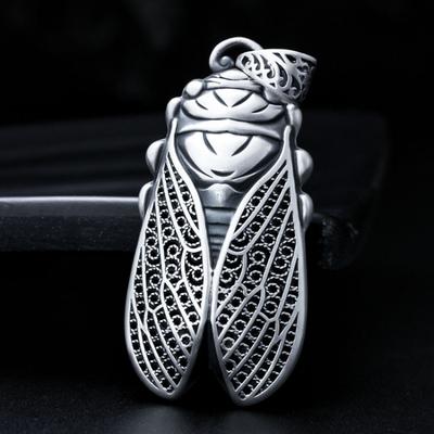 Cicada Pendant, Vintage Necklace, Pendant, Made a Stunning Debut for Both Men and Women