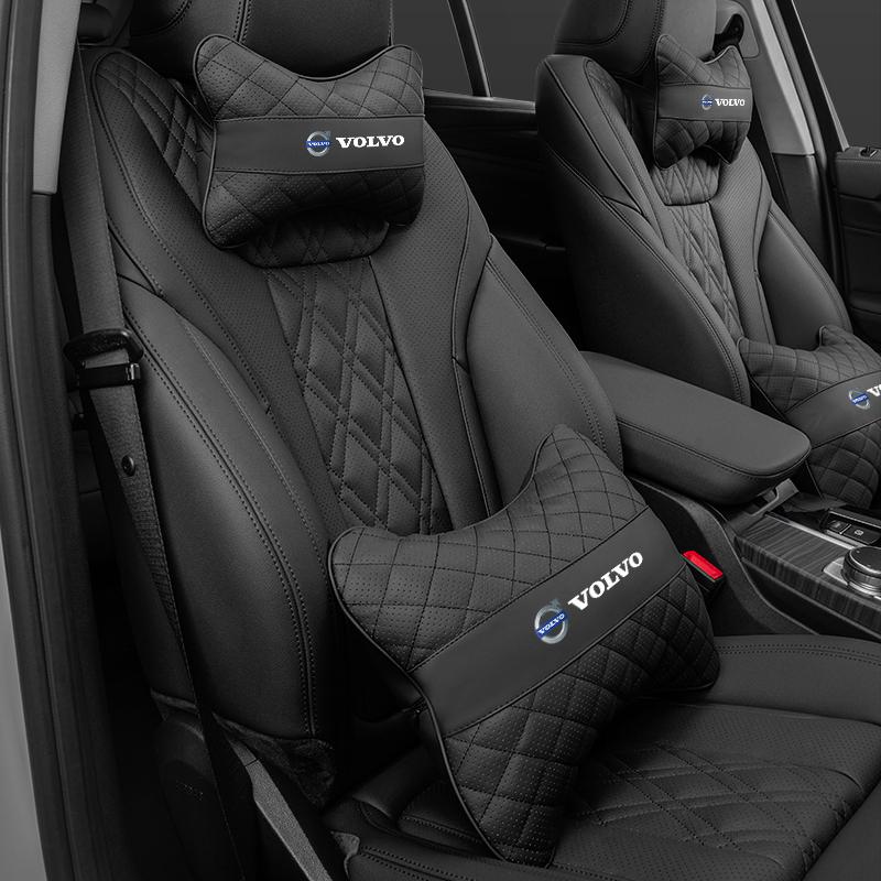 AAKC1 Car Headrest Neck Pillow Lumbar Support Cushion Suit Auto Accessories For Volvo Xc60 Xc90 V40 V60 S60 V50 V90 S80 C40 XC40 V70