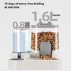 Katzenfutternapf Automatischer Futterspender mit Auslaufsicherem Design mit Wasserfontäne Haustierfutterspender für Kleine Mittlere Große Katzen Hunde