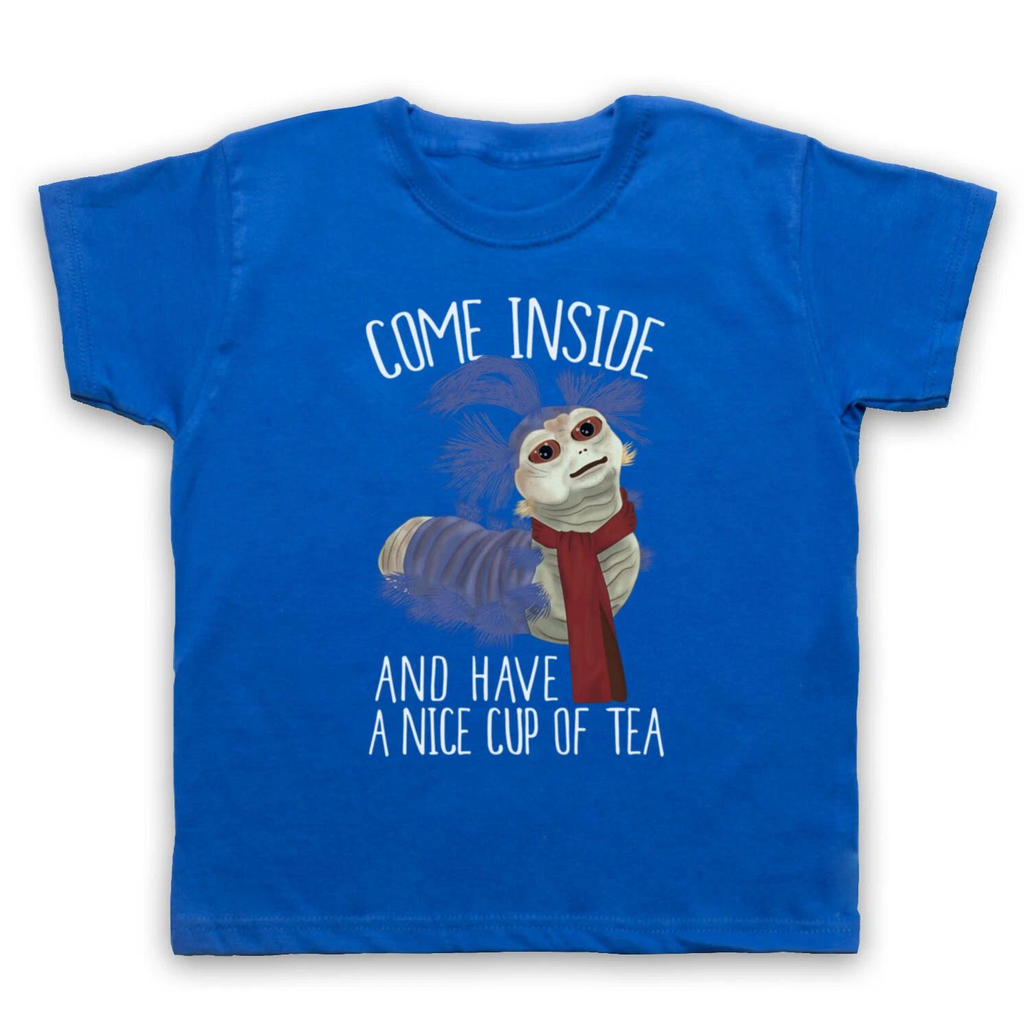LABYRINTH UNOFFICIAL THE WORM COME INSIDE NICE CUP TEA KIDS CHILDS Boys Baby Children T-shirt 140