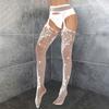 Women Sexy Fishnet Hollow Pantyhose Thigh High Socks Lingerie Floral Lace Stockings