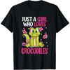 Just A Girl Who Loves Crocodiles Women Crocodile Lover T-Shirt(1)