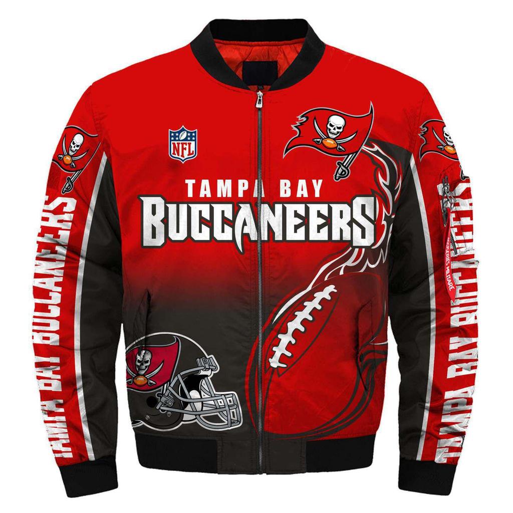 Herren NFL Falcons Team 3D-Druck Reißverschlussjacke