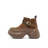New Retro Thick-soled Boots, Versatile Height-increasing Ankle Boots, Women's Shoes
