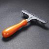 Wooden Pet Deshedding Tool for Long And Short Hair Dog And Cat Undercoat Rake - Grooming Brush for Dogs And Cats