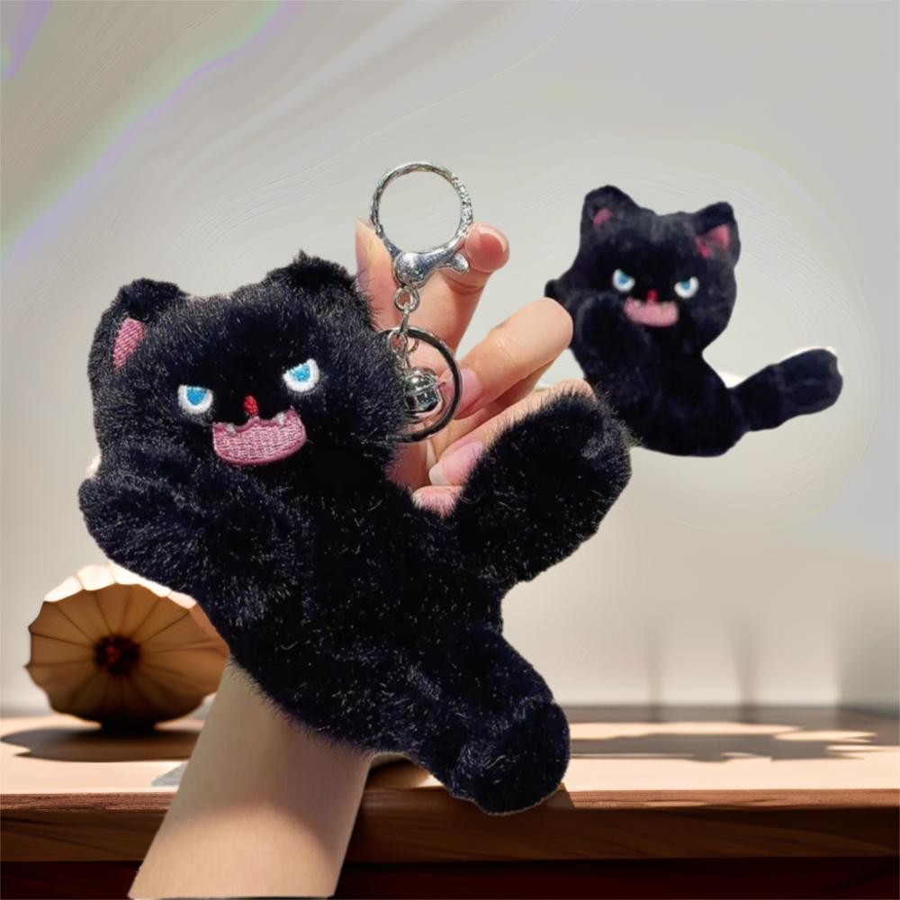 Lovely Cat Cat Plush Doll Cartoon Design Plush Bag Pendant Pet Doll Plush Keychain Bag Decoration