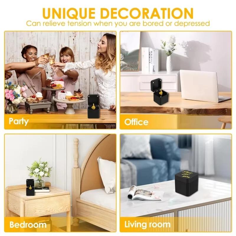 Funny Pop-up Middle Finger Gift Box Middle Finger In Box Creative Desk Home Decor Gifts Middle Finger Novelty Christmas Funny Prank Gift