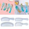 4Pieces Silicone Epoxy Molds DIY Crafts Moulds Home Table Decorations Comb Shaped DIY Ornaments Molds Silicone Material