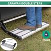 Aluminium Steel Manual Caravan RV Camper Motorhome  High-strength Carbon Steel New Single/Double Pull Out Step