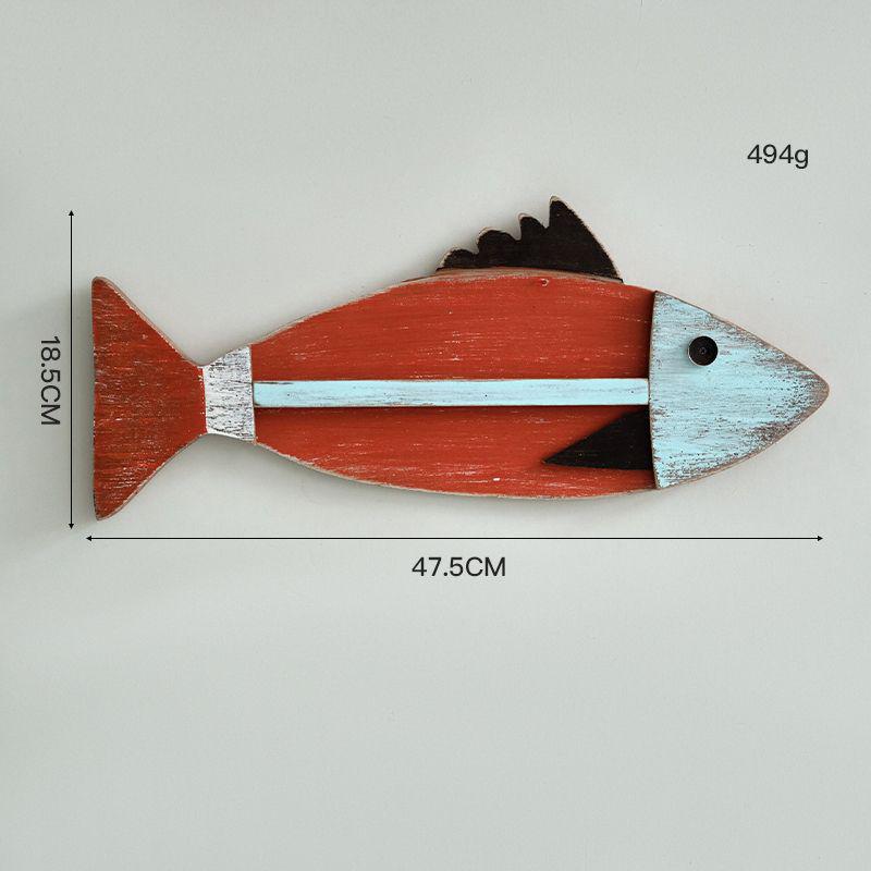 3D-Fisch-Wandanhänger im mediterranen Stil für Hotel- und Flurdekoration
