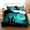 3D Halloween Bedding Set Pumpkin Ghost Quilt Cover Pillow Case 2 or 3 Pieces DE135 * 200 Halloween Atmosphere Decoration Soft Home Decoration