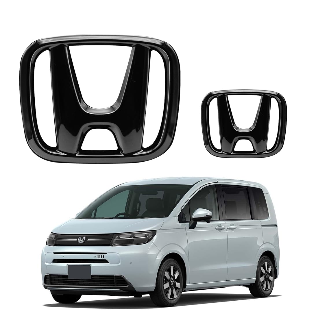 

Передняя и задняя наклейка для Freed Freed, внешняя посадка FREED Freed, передний и задний аксессуар, специальная сильная клейкая основа, легко 2 черные накладки, только, 2024-настоящее время, чёрный