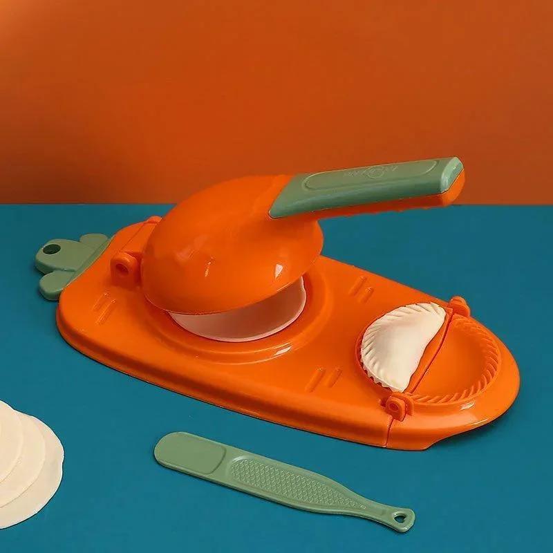 

1 Pcs New DIY Dumpling Maker Manual Wrapper Making Plastic Mold Dough Pressing Tool Kitchen Baking Accessories оранжевый