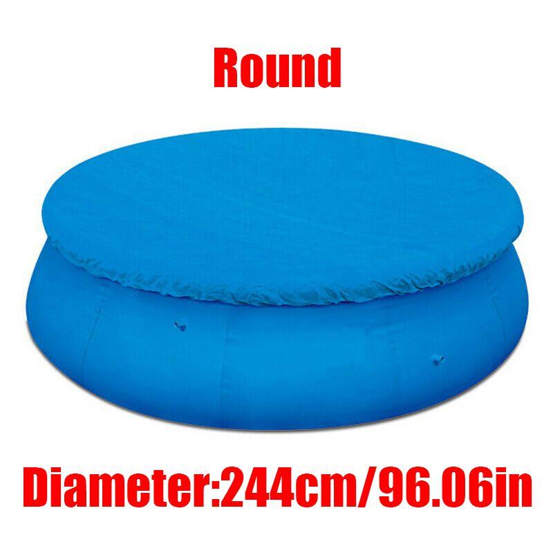 

Сад 6812 футов Открытый Семейные Бассейны Бассейн Круглый Каркас Прямоугольный Чехол Round-244,244cm/96.06in