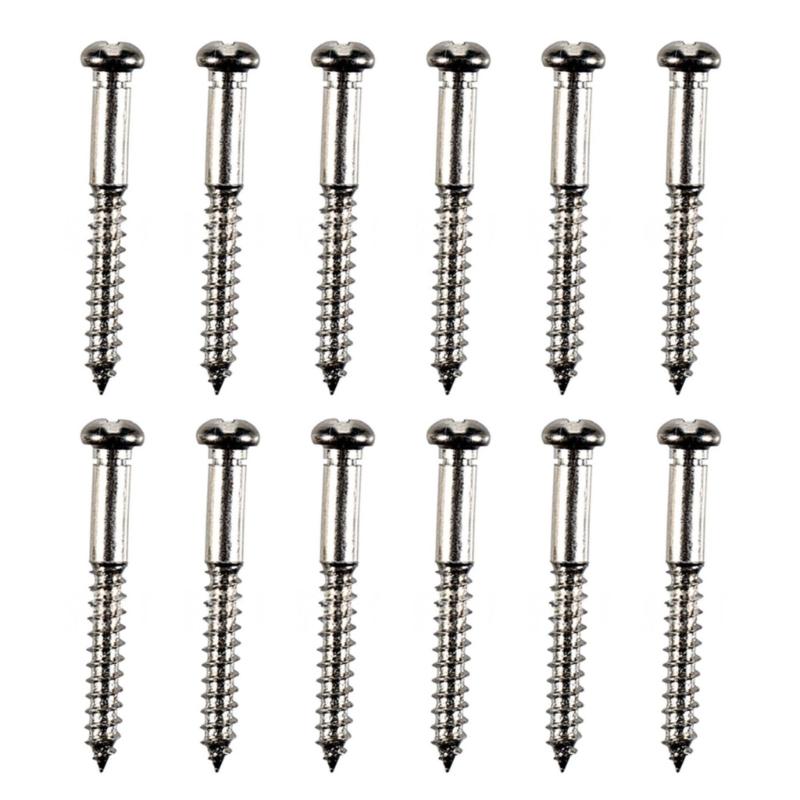 12pack Anti Rusts Guitar Bridge Screw Stainless Steel Guitar String Lock Screws for Quick Installation