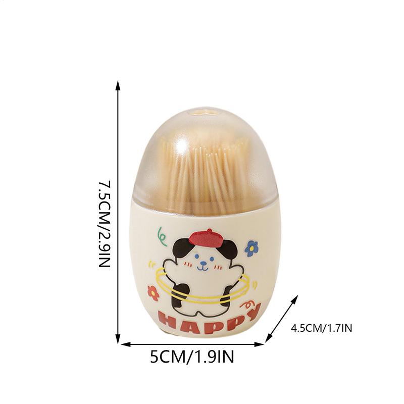 Tooth Pick Holder Magnetic Toothpick Holder For Fridge Novelty Large Capacity Tooth Pick Container For Food Teeth Cocktail