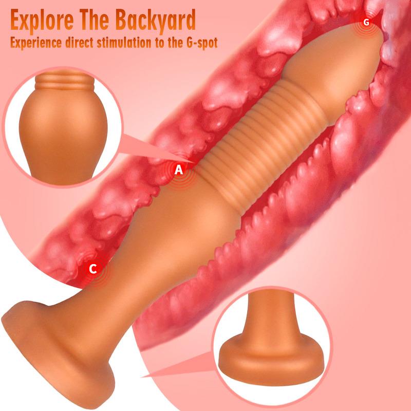 Anal Dildo Gay Sex Toys Silicone Buttplug Huge Anal Plug for Women Men Prostate/G-spot Masturbation 18+ Long Butt Plug