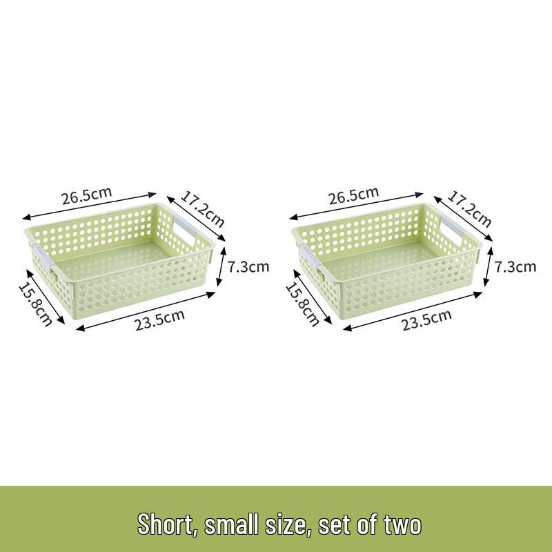 Small Rectangular Plastic Storage Basket