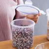Sealed Canister Multifunctional Transparent Plastic Milk Powder Grains Cereal Storage Jar with Lid for Kitchen