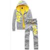LIFESHINE Tracksuit Plus with Hood Size Men's Set, Hoodie, Sizes, Sportswear, Loungewear, Unisex, (Gray, L)