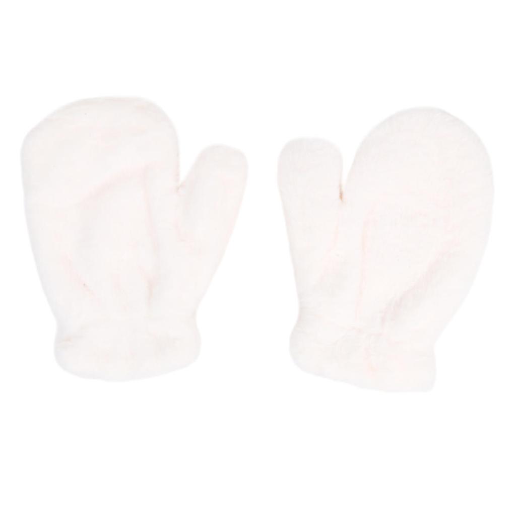 Winter Plush Gloves Thicken Soft Fluffy All Fingers Gloves Cute Windproof Warmer Mittens Women Solid Color Keep Warm Mittens