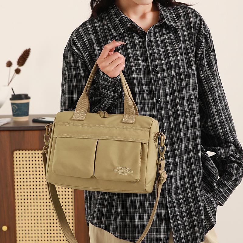 New nylon anti-splashing handbag single shoulder crossbody women's multi-compartment cloth bag