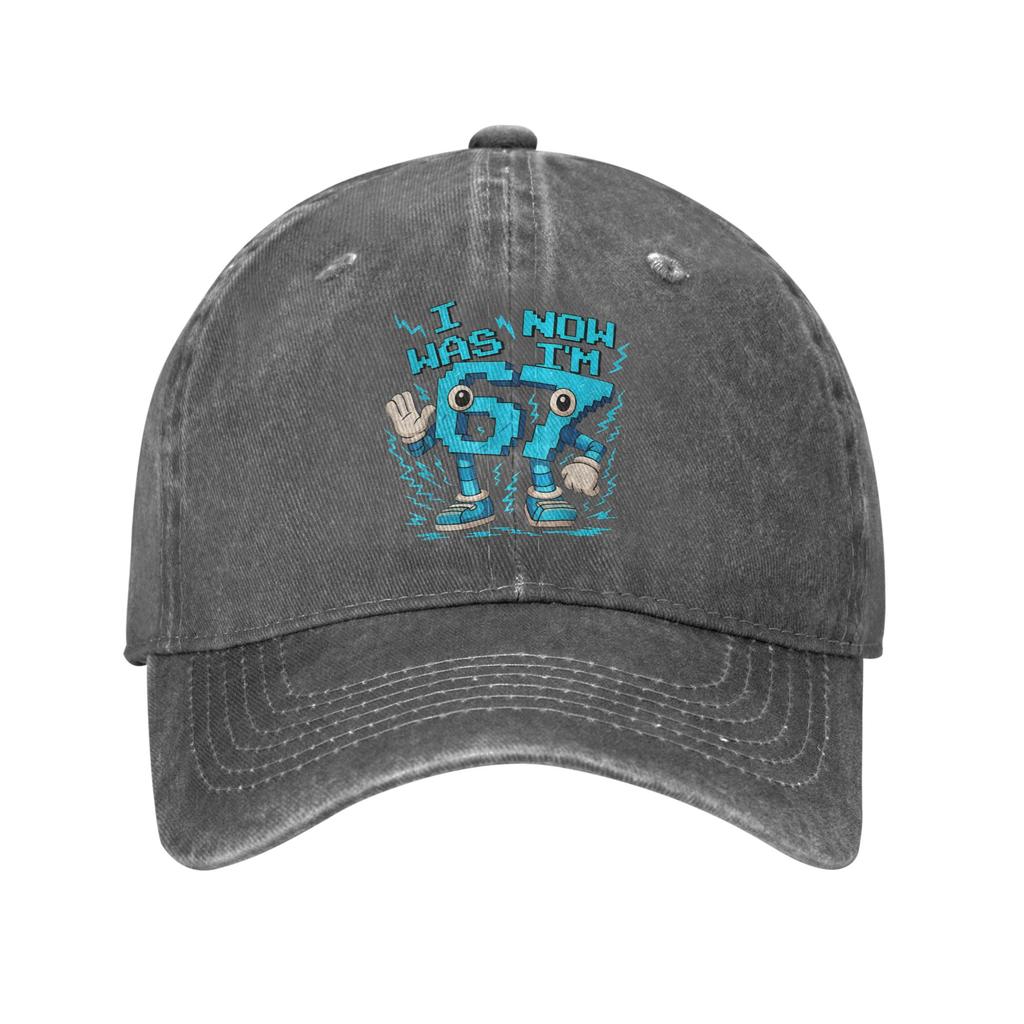 I Was 6 Now I'm 7 Six Seven 7 Years Old Birthday Brainrot Casual Baseball Cap Trucker Hat Spring Men Design Snapback Capen