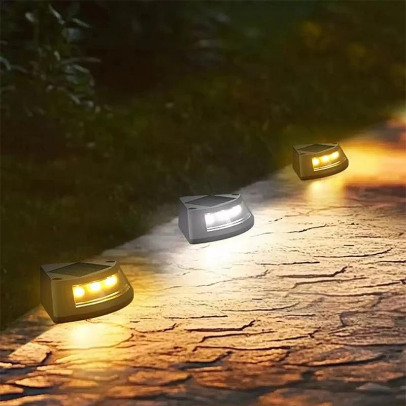 NEW Solar Step Lamp Outdoor Home Garden Staircase Patio Lights Steps Walkway Light Lamps Outdoor LED Decorative