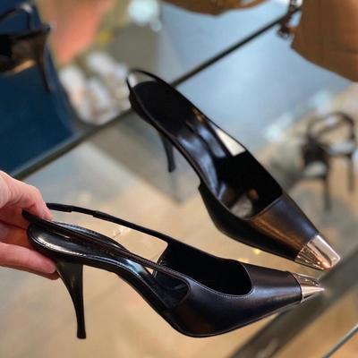 Nové Sexy Kovové Sandály s Čtvercovou Špičkou Dámské Boty na Vysokém Podpatku Dámské Módní Společenské Dámské Boty Zapatos De Mujer