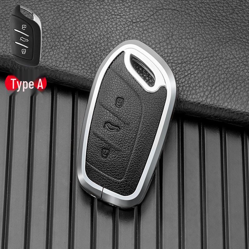 Doppelseitiges Leder-Schlüsseletui für Roewe i5, i6max, RX3, Whale, RX5, Raccoon New Energy Modelle