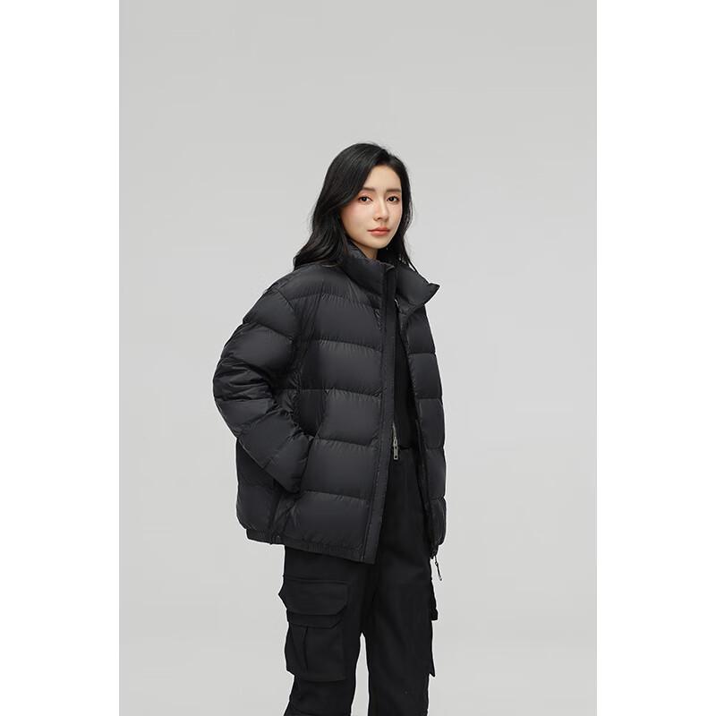 YAYA 2025 New Women's Short Stand Collar Down Jacket