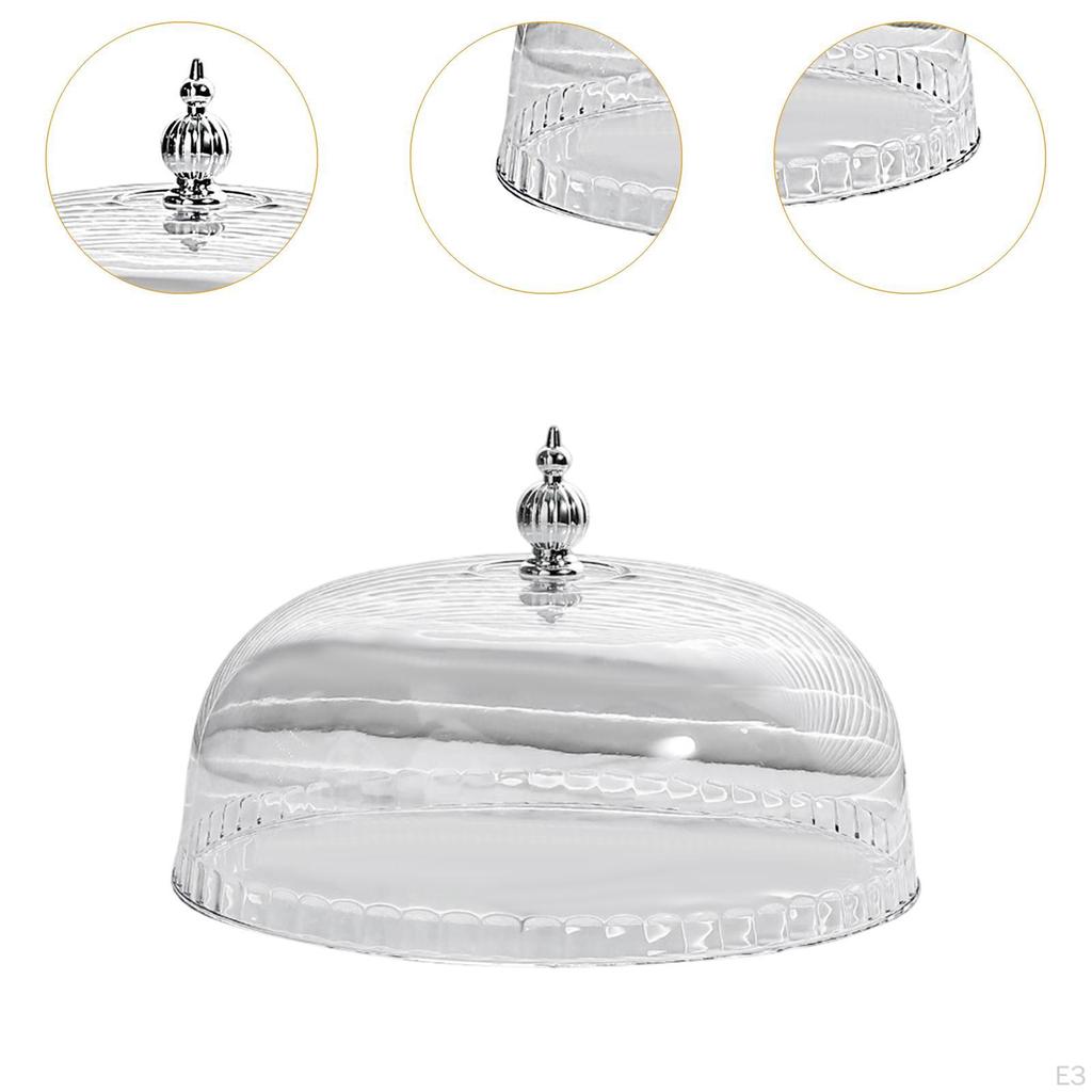 Cake Stand Cover ,Food Dome, Dustproof Top Handle Lid Pastry Display Cloche for Party