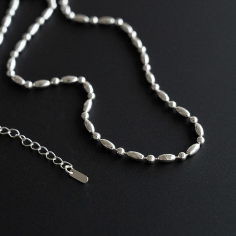 youngglow silver925 rhythm ball necklace (2color)