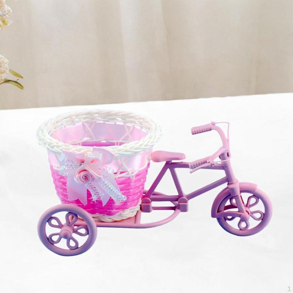 Rower Sztuczny Kwiat Dekoracja Stojak na Rośliny Kosz Element Centralny Nostalgiczna Donica dla