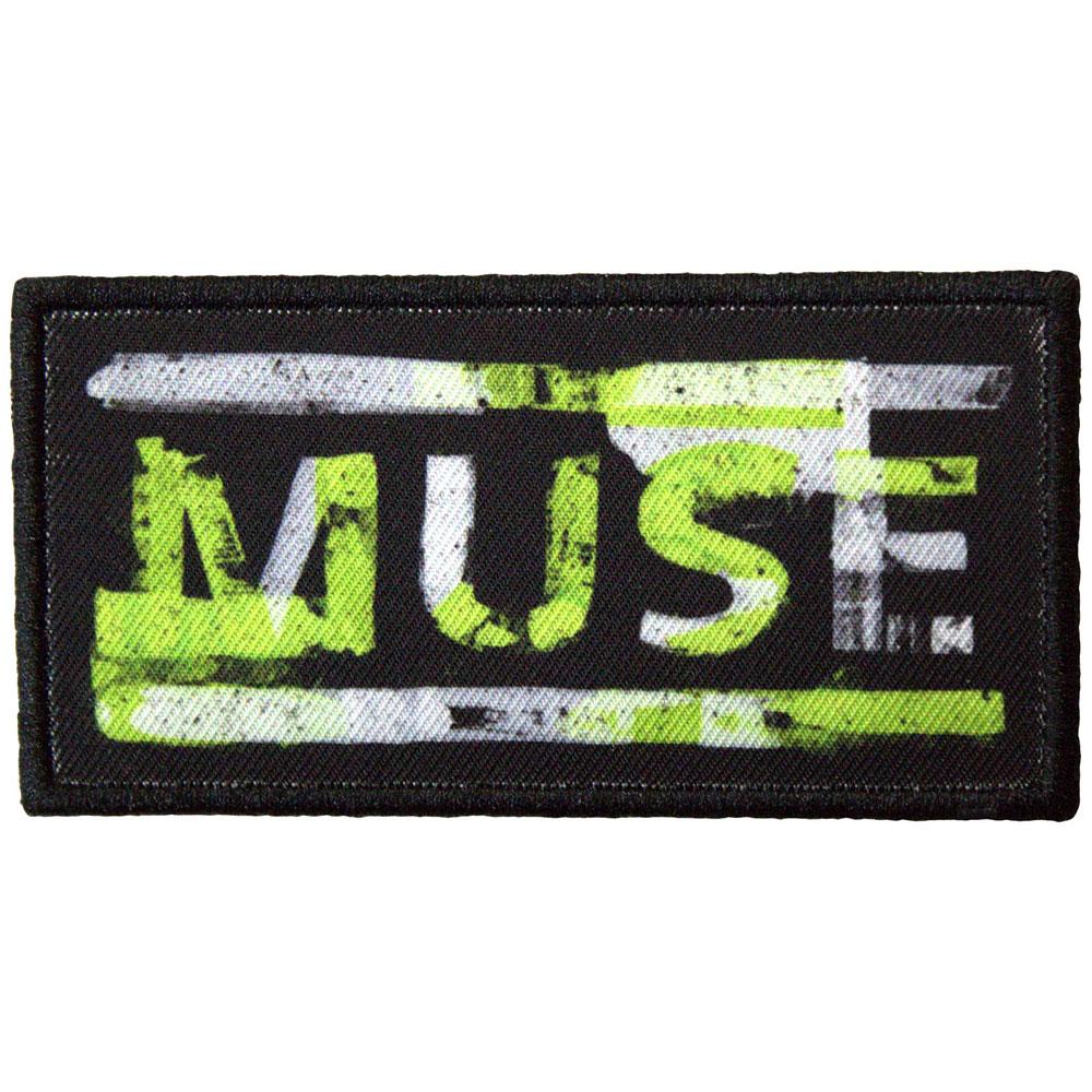 Muse Woven Distressed Logo Iron On Patch