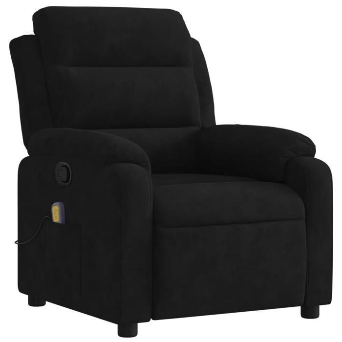 VidaXL Fauteuil de Massage Inclinable, Chaise avec Repose-pieds, Siège avec Dossier et Accoudoirs Salle de Séjour, Moderne, 373517