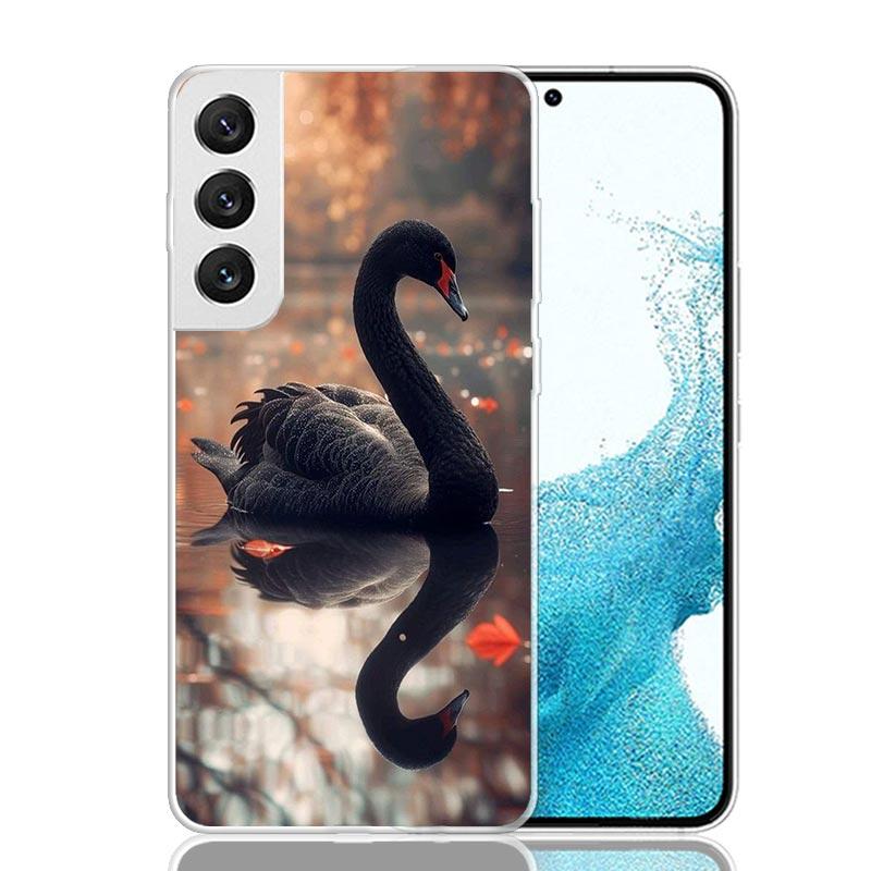 Black Swan Noble Phone Case For Samsung Galaxy S26 S25 Edge S24 S23 FE S22 Ultra S21 Plus S20 + Fundas Cover Coque Galaxy S25 S2