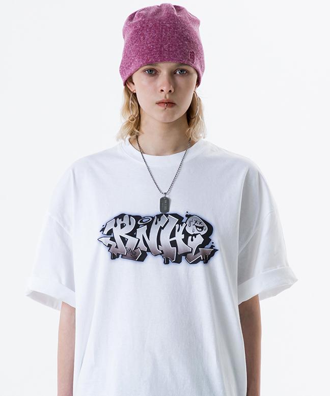 Leoninghai [Dasol X Runninghigh] Rnhi Graffiti H/S T-Shirt [White]