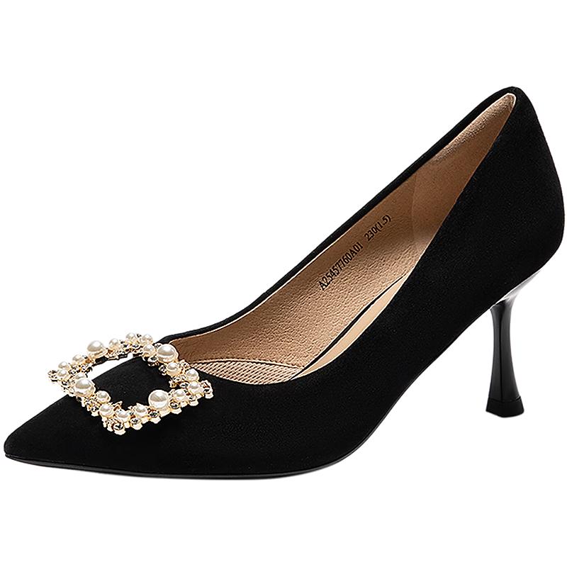 C.BANNER Women s Lambskin Stiletto Heel Pumps 38