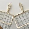 Woven Wire Wire Storage Basket Hollow out Storage Bin Decoration Storage Basket  Home