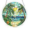 Acrylic Puzzles Curtain Decoration DIY Suncatcher Puzzle Kits with Chain 7.36 Inch for Women Men Mom Birthday Gift Home Decor