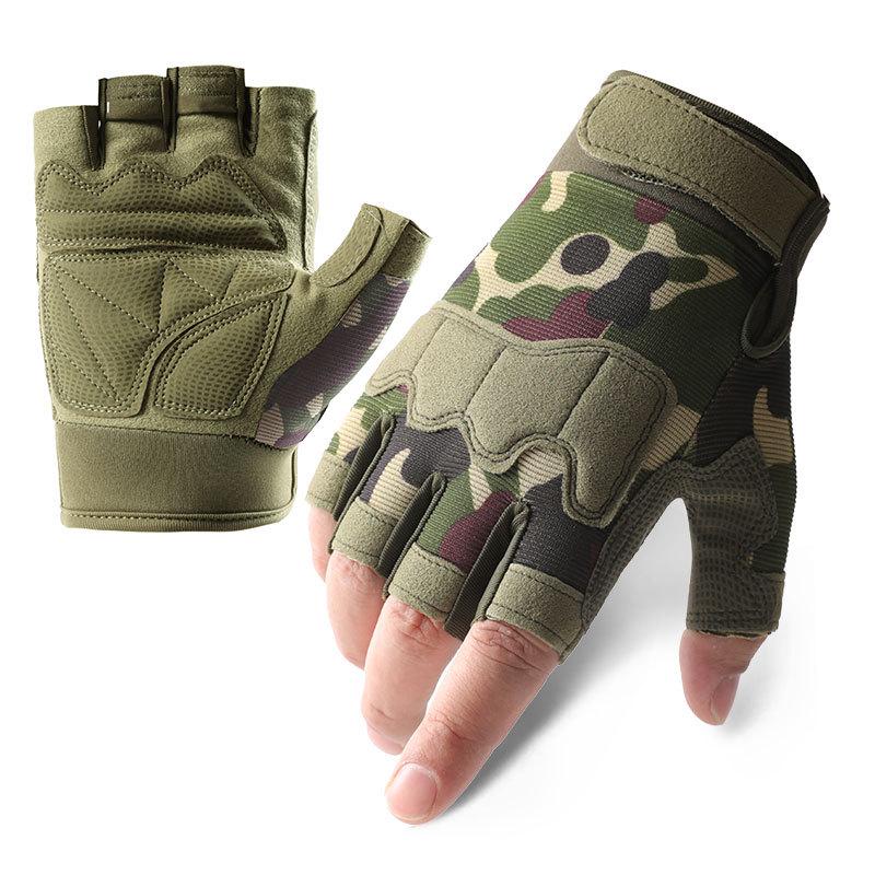 Men's Z902 Outdoor Half-Finger Tactical Gloves for Cycling, Sports, and Military Training